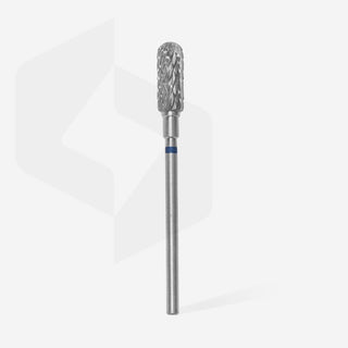 Staleks Carbide nail drill bit "rounded cylinder" blue, 5 mm