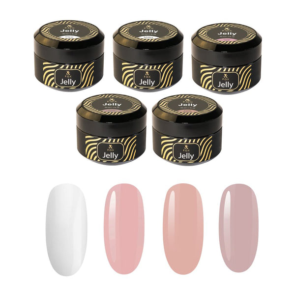 F.O.X Jelly Gel – Set of 5, 30 ml – F.O.X Nails USA