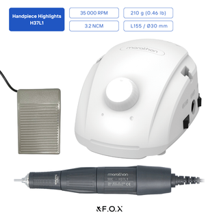 Saeyang Marathon Champion 3 White + H37L1 35k RPM — Original E-File Nail Drill Machine Drill machine Saeyang