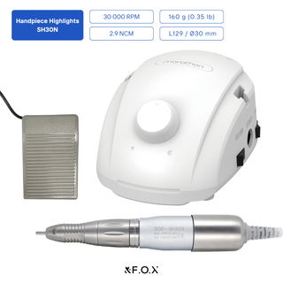Saeyang Marathon Champion 3 White + SH30N 30k RPM — Original E-File Nail Drill Machine Drill machine Saeyang