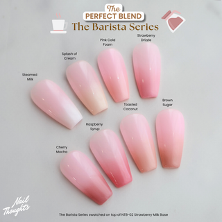 Ombré cushion gel over Strawberry Milk base