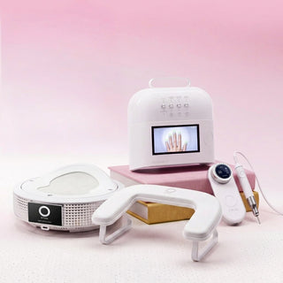 O NAIL AI Complete Pro Set — Lamp Pro Max + Drill + Dust Collector + Arm Rest, White
