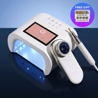 O NAIL AI Smart Pro Set — LED UV Lamp + 50K Drill (Single Handpiece), White