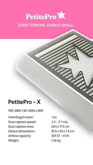 PetitePro X White Nail Dust Collector Shemax Shemax 