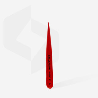 Staleks Eyebrow tweezers EXPERT 11 Type 5 Red (point)