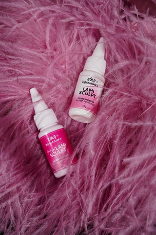 ZOLA x Romashka Pink LamiSculpt Fixing Powder for Lash Lamination, 10 g Lash lamination ZOLA 