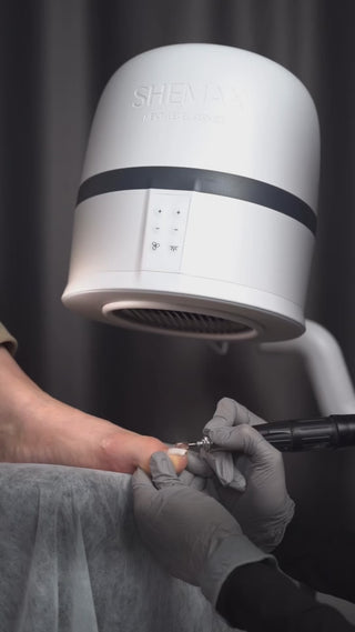 New Shemax Duo Pro White — Professional pedicure nail dust collector Shemax Shemax