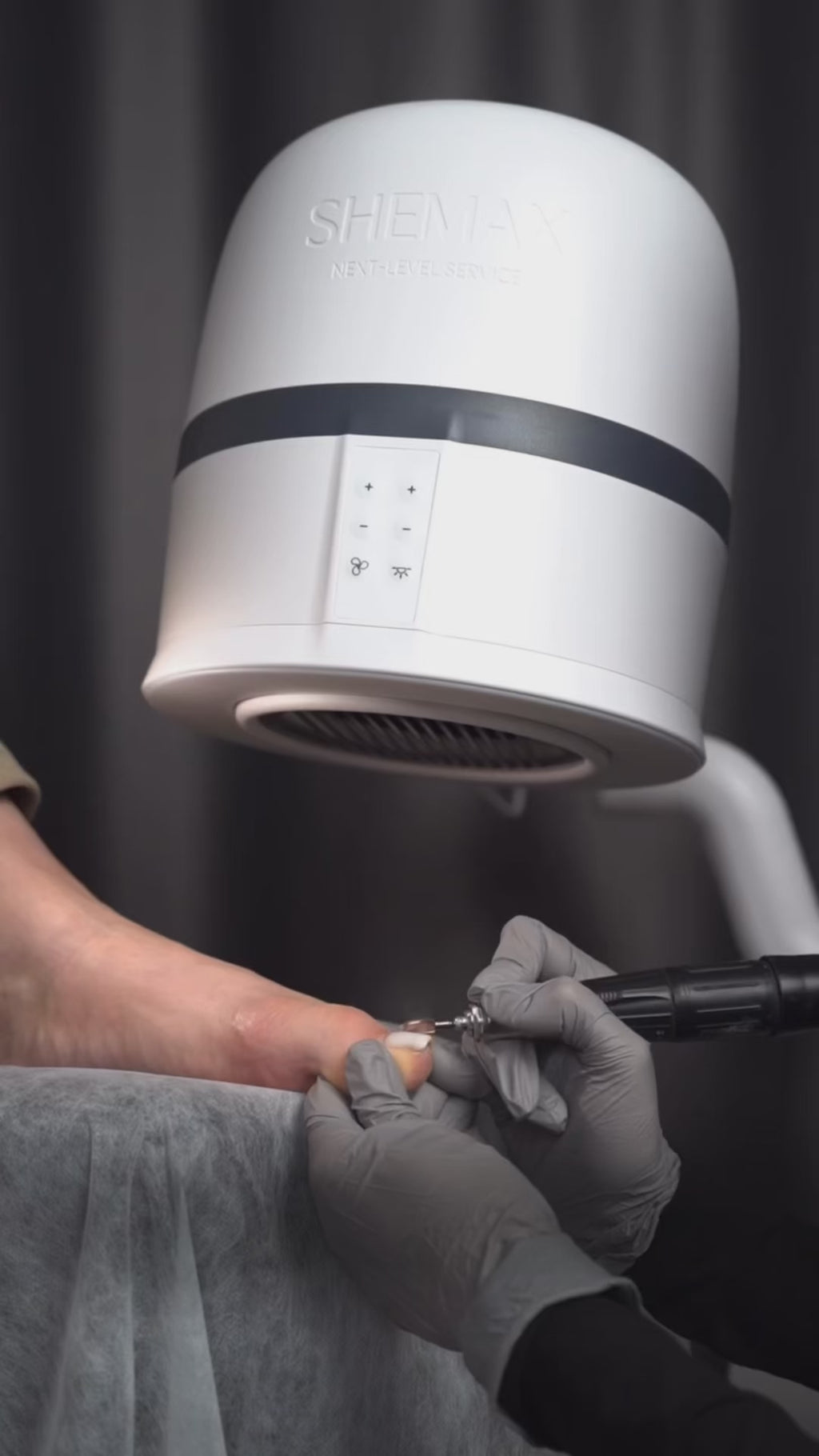 New Shemax Duo Pro White — Professional pedicure nail dust collector Shemax Shemax