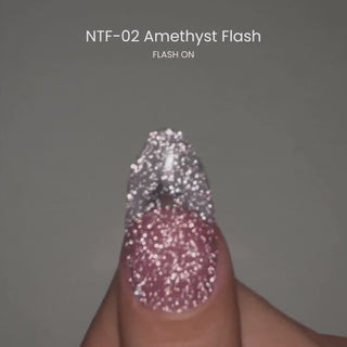 Nail thoughts NTF-02 Amethyst Flash NT Color Bottle Nail Thoughts