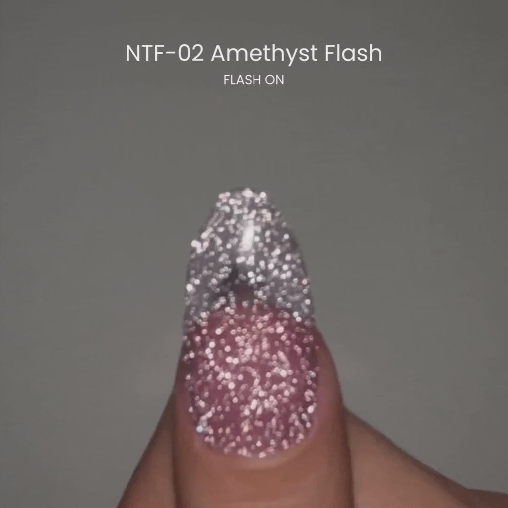 Nail thoughts NTF-02 Amethyst Flash NT Color Bottle Nail Thoughts