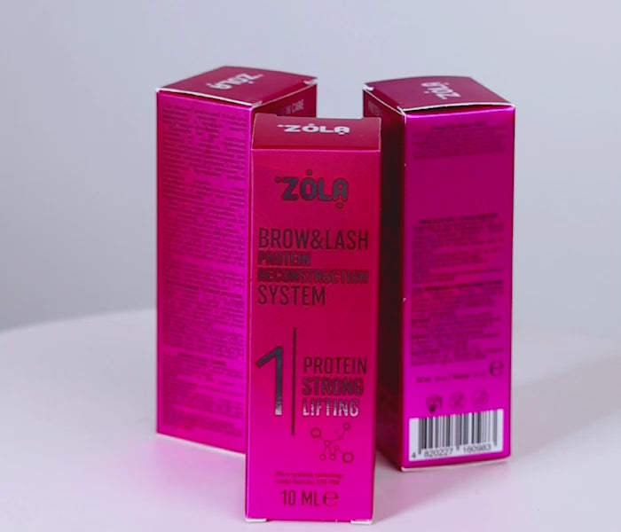 ZOLA Pink Lamination Set Protein Reconstruction System, 3 x 10 ml Eyebrow & Lash lamination ZOLA