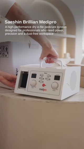 Saeshin Pedicure Drill Machine MediPro 40K RPM Brusheless with built-in vacuum Drill machine Saeshin