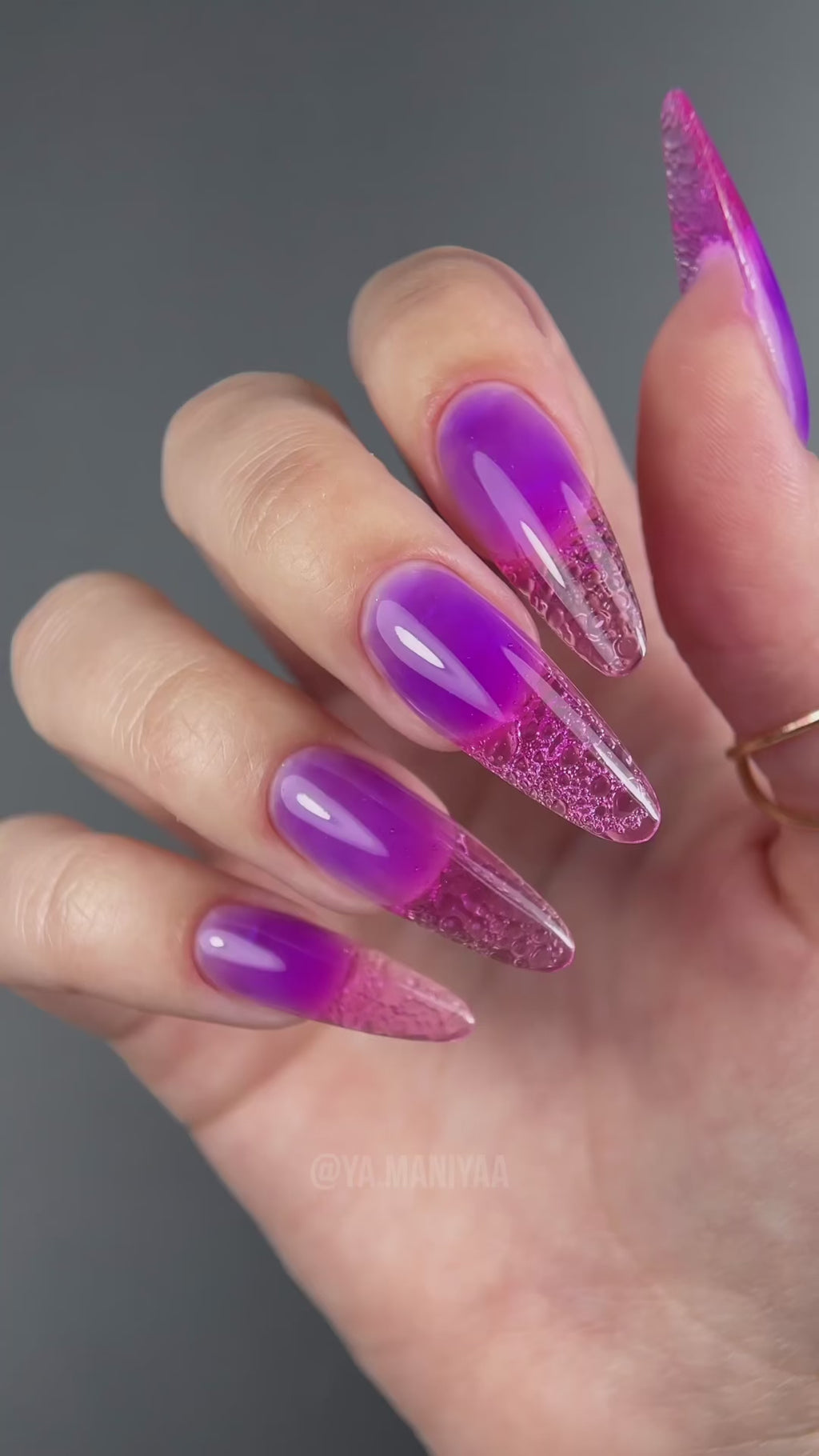 F.O.X Vitrage Builder Gel (thick viscosity Hard Gel) Violet, 15 ml Vitrage F.O.X