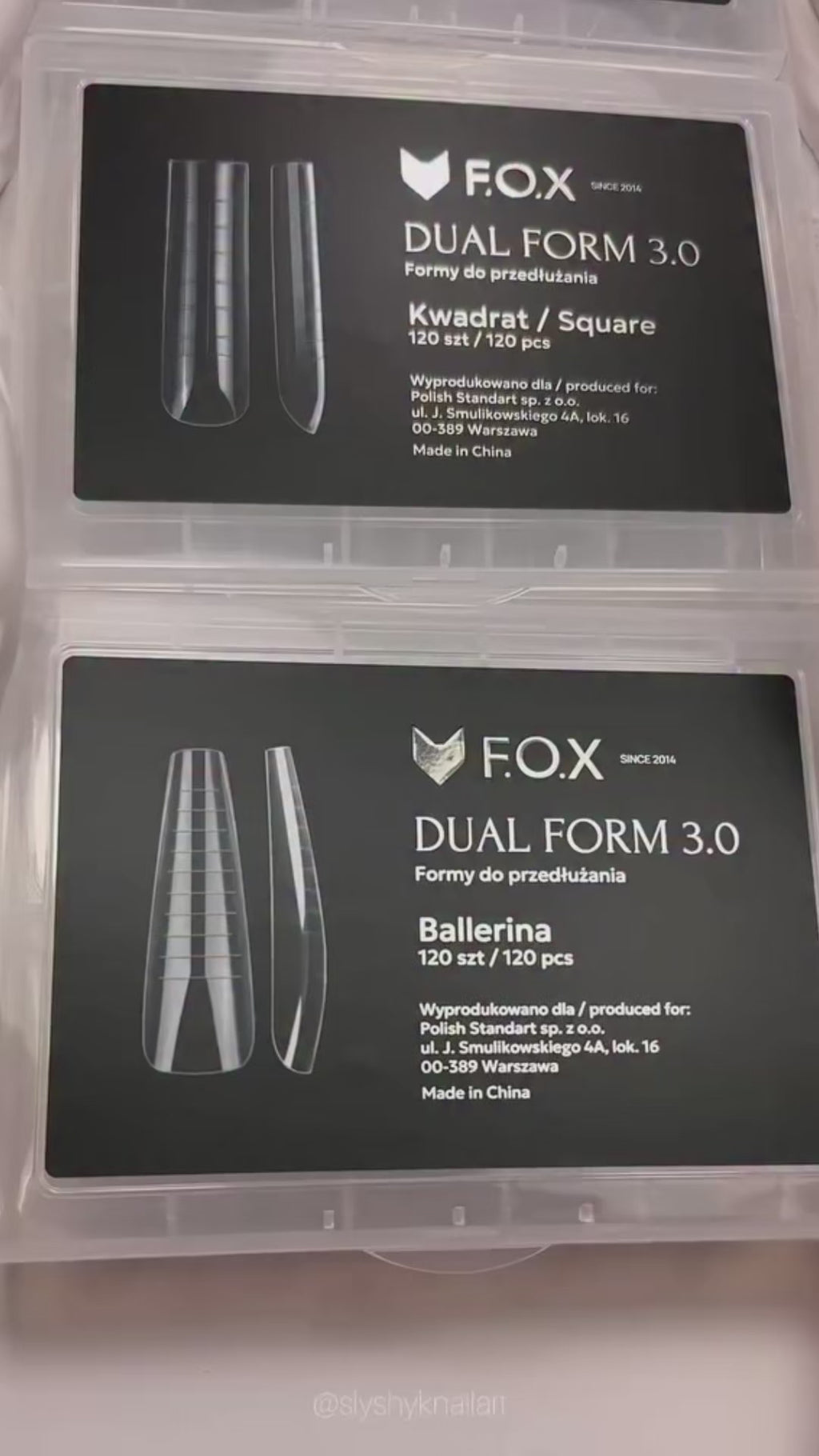 F.O.X Dual Nail Form 3.0 Ballerina (120 pcs) Nail Forms F.O.X
