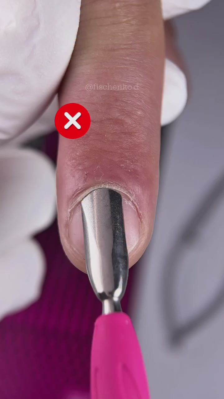 Staleks Working part of the pusher Combo UNIQ 17 rounded wide pusher Cuticle Pusher Staleks