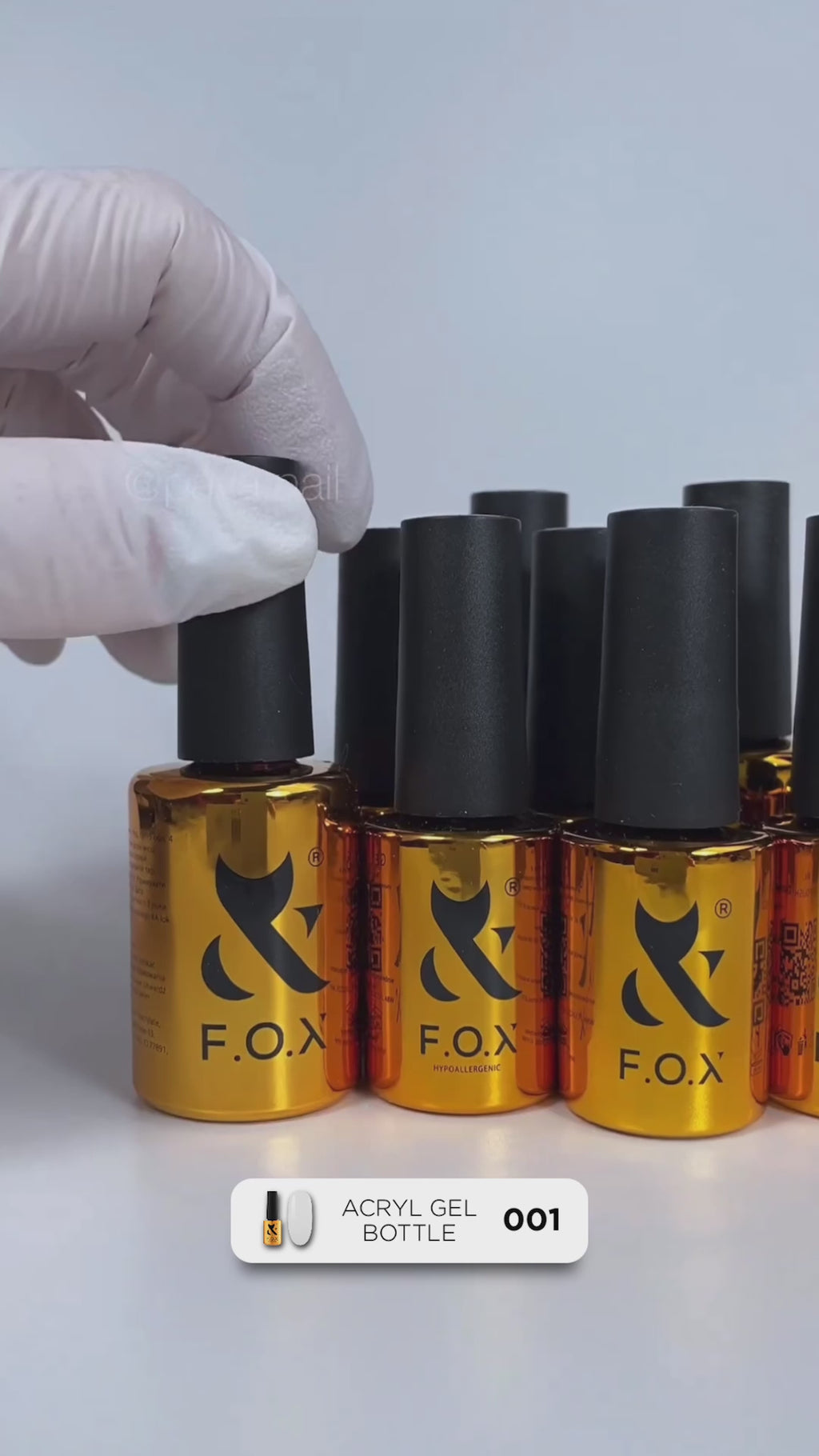 F.O.X Acryl Gel Bottle 001, 14 ml Acryl Gel F.O.X
