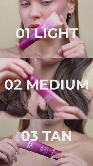 ZOLA Nude Skin Foundation Shade 03 Tan, 30 ml Nude Skin Foundation ZOLA