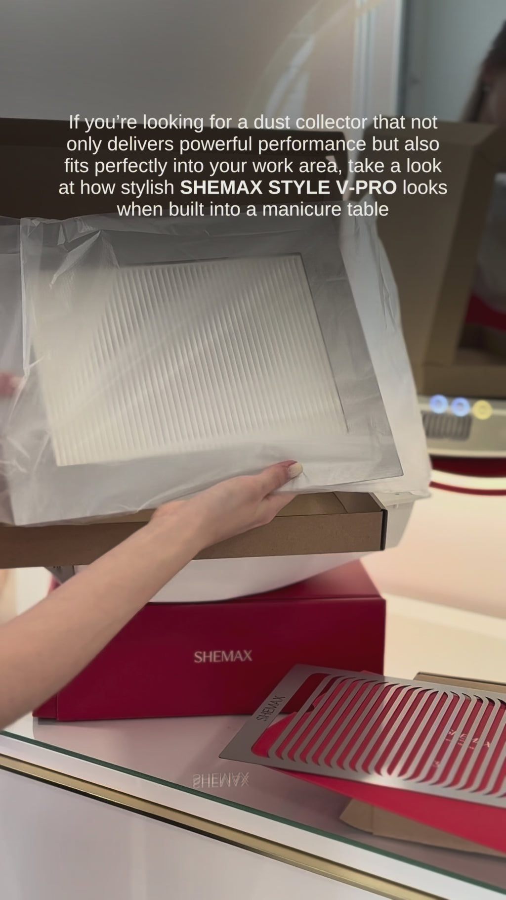 Shemax Style V-Pro Built-in table nail dust collector Shemax Shemax