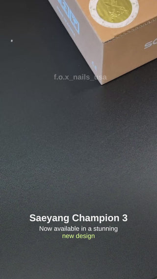 Open box (see description) Saeyang Marathon Champion 3 White + H37L1 35k RPM — Original E-File Nail Drill Machine Drill machine Saeyang