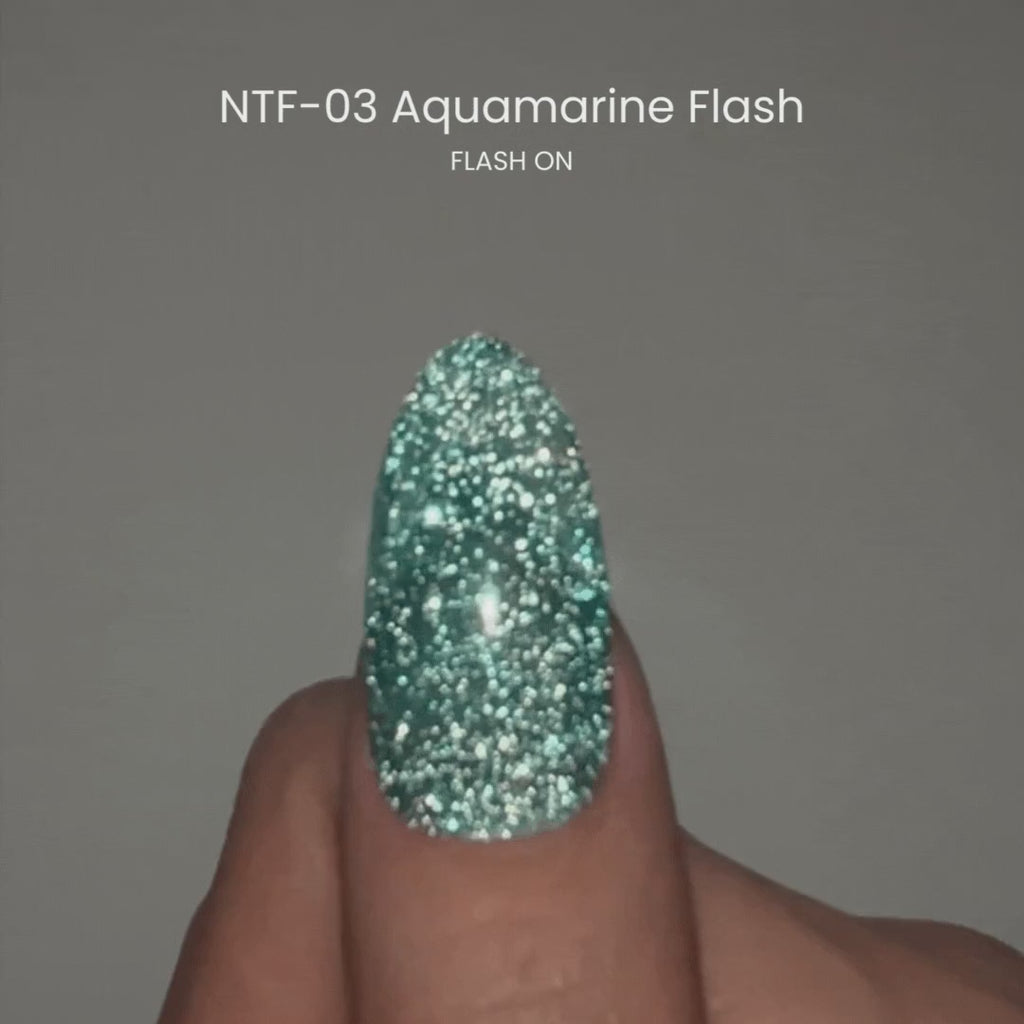 Nail thoughts NTF-03 Aquamarine Flash NT Color Bottle Nail Thoughts