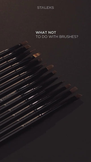 Staleks Straight Brush for gel EXPERT width 6 mm/length 10 mm Brushes Staleks