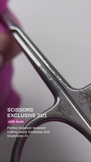 Staleks Professional cuticle scissors with hook EXCLUSIVE 21 TYPE 1 (magnolia) Scissors Staleks