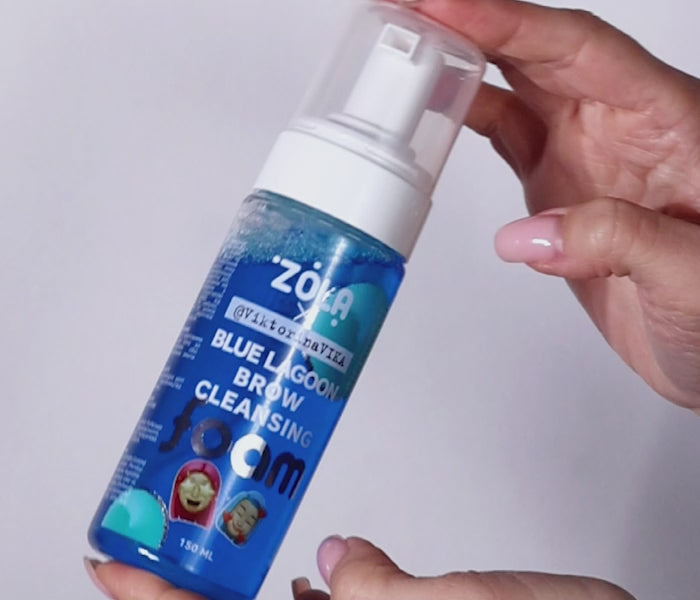 ZOLA x Viktorina Vika BLUE LAGOON Eyebrow cleansing foam, 150 ml Cleansing Eyebrow Foam BLUE LAGOON ZOLA