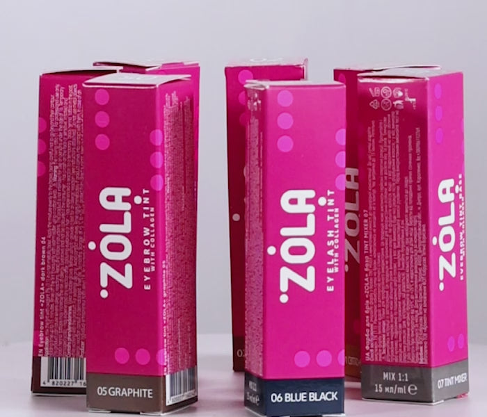 ZOLA Eyebrow Tint With Collagen 05 Graphite, 15 ml Eyebrow tint ZOLA