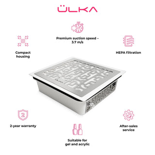 (pre order) ULKA Built-In Aero White nail dust collector ULKA Dust collector ULKA 