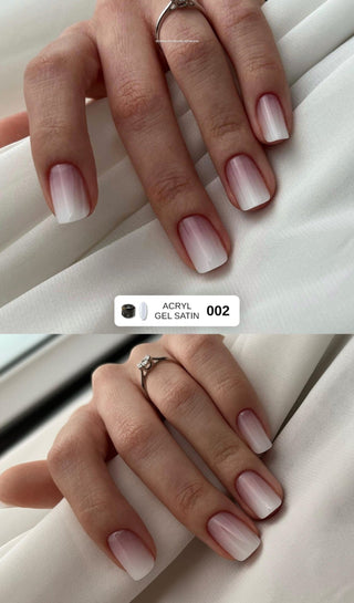 F.O.X Acryl Gel Satin 002, White, 50 ml Acryl Gel F.O.X