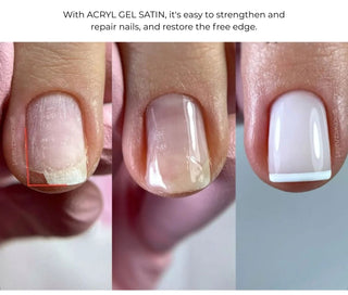 F.O.X Acryl Gel Satin 001, Clear, 30 ml Acryl Gel F.O.X