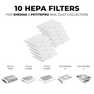 Shemax Dust Collector Filters for Style Pro/X-Pro/V-PRO (10 pcs) Filter for dust collector Shemax 