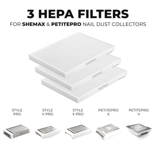 Shemax Dust Collector Filters for Style Pro/X-Pro/V-PRO (3 pcs) Filter for dust collector Shemax 