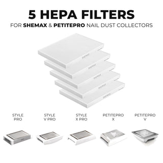 Shemax Dust Collector Filters for Style Pro/X-Pro/V-PRO (5 pcs) Filter for dust collector Shemax 
