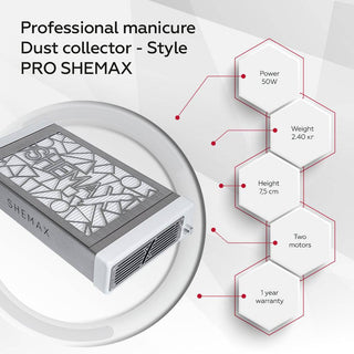 SHEMAX Style PRO Green — Professional manicure dust collector - F.O.X Nails USA