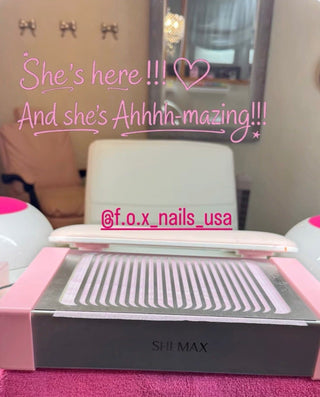 Shemax Style Pro Pastel Pink nail dust collector Shemax Shemax