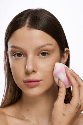 ZOLA Super Soft Make Up Sponge 01 Soft Pink Marble Makeup Sponge ZOLA 