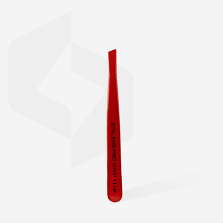 Staleks Eyebrow tweezers EXPERT 11 Type 3 (wide slant) - F.O.X Nails USA