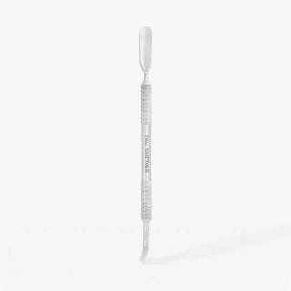 Staleks Manicure pusher EXPERT 30 TYPE 4.3 (rounded pusher and bent blade, left side) - F.O.X Nails USA