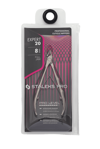 Staleks Professional cuticle nippers EXPERT 20 (8 mm) - F.O.X Nails USA