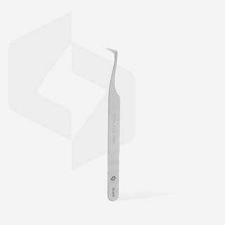 Staleks Professional eyelash tweezers EXPERT 41 TYPE 6 (curved tweezers for volume extension,75') - F.O.X Nails USA