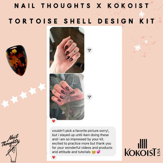 Nail thoughts Set Tortoise Shell Design Kit Nail Art Kits & Accessories Nail Thoughts