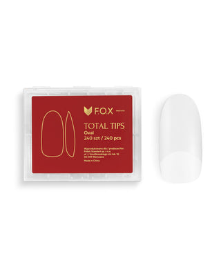F.O.X Total Nail Tips Oval (240 pcs) Nail Tips F.O.X 