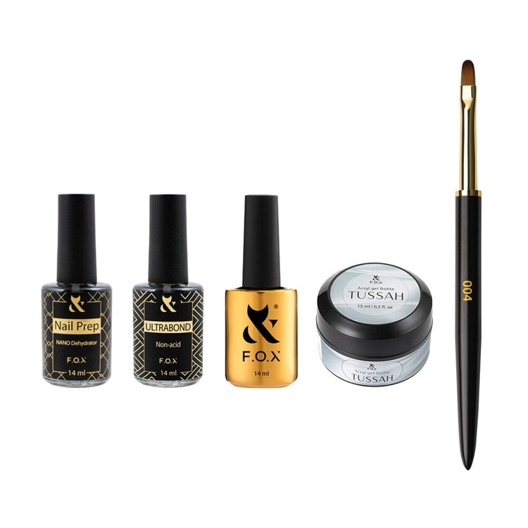F.O.X Tussah Power Strength Acryl Gel Bottle Kit – Set of 5