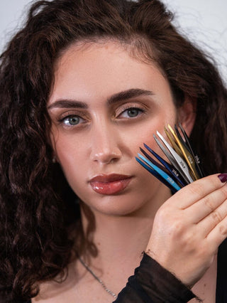 ZOLA Premium Eyebrow Tweezers, Gold Eyebrow tweezers ZOLA