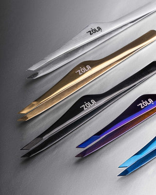 ZOLA Premium Eyebrow Tweezers, Gold Eyebrow tweezers ZOLA