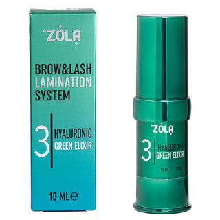 ZOLA Color LAB Laminating System 03 Hyaluronic Green Elixir Brow&Lash Lamination System ZOLA