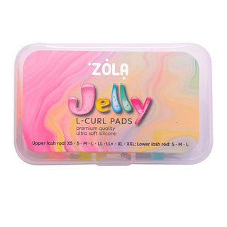 ZOLA L-Curl Lash Lift Silicone Pads – Jelly Set of 11 for Upper & Lower Lashes Lash Lift Pads ZOLA 