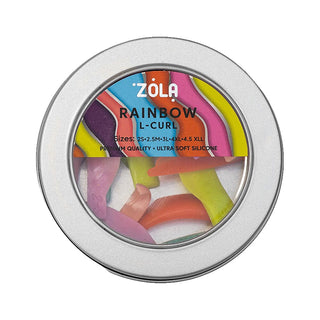 ZOLA L-Curl Lash Lift Silicone Pads – Rainbow Set of 5 (2S–4.5XLL) Lash Lift Pads ZOLA 